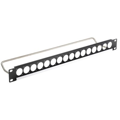 RS PRO Audio/Video 16 Port Patch Panel 1U Rack Height Steel RoHS 143-8918