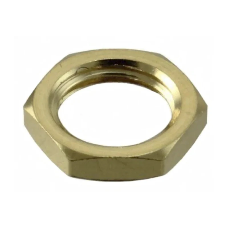 Amphenol RF Connector Nut for SMA Type Connector Brass Gold Finish 132-NUT SMA GLD