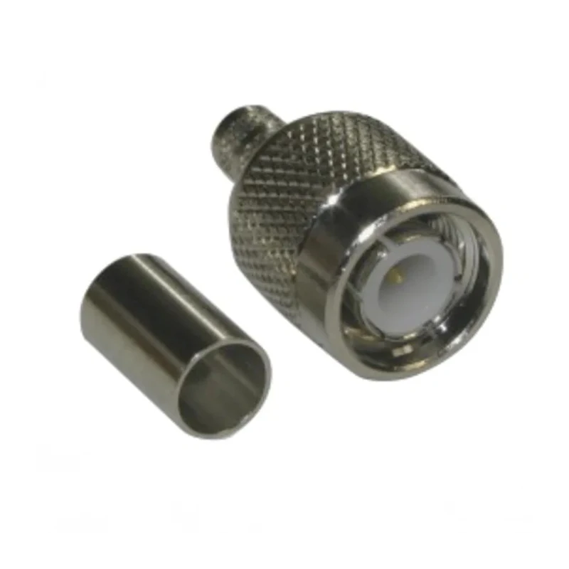 Amphenol RF TNC Series Coaxial Connector Cable Male TNC, 50 Ω, Straight Body Crimp 122116