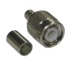 Amphenol RF TNC Series Coaxial Connector Cable Male TNC, 50 Ω, Straight Body Crimp 122116