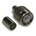 Amphenol RF TNC Series Coaxial Connector Cable Male TNC, 50 Ω, Straight Body Crimp 122116