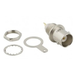 Amphenol RF BNC Series RF Connector Panel Mount Female BNC 50 Ω Straight Body Solder 031-221-RFX