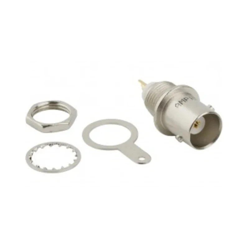 Amphenol RF BNC Series RF Connector Panel Mount Female BNC 50 Ω Straight Body Solder 031-221-RFX
