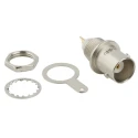 Amphenol RF BNC Series RF Connector Panel Mount Female BNC 50 Ω Straight Body Solder 031-221-RFX
