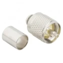 Amphenol RF UHF Series Coaxial Connector Cable Male UHF, Straight Body Crimp 083-8SP-RFX