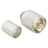 Amphenol RF UHF Series Coaxial Connector Cable Male UHF, Straight Body Crimp 083-8SP-RFX