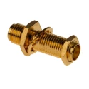 Amphenol RF SMA Series Coaxial Connector Panel Mount Female SMA, 50 Ω, Straight Body Solder 132170