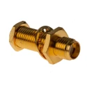 Amphenol RF SMA Series Coaxial Connector Panel Mount Female SMA, 50 Ω, Straight Body Solder 132170