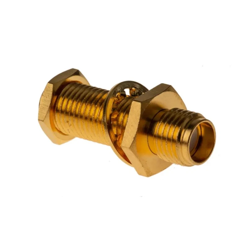 Amphenol RF SMA Series Coaxial Connector Panel Mount Female SMA, 50 Ω, Straight Body Solder 132170