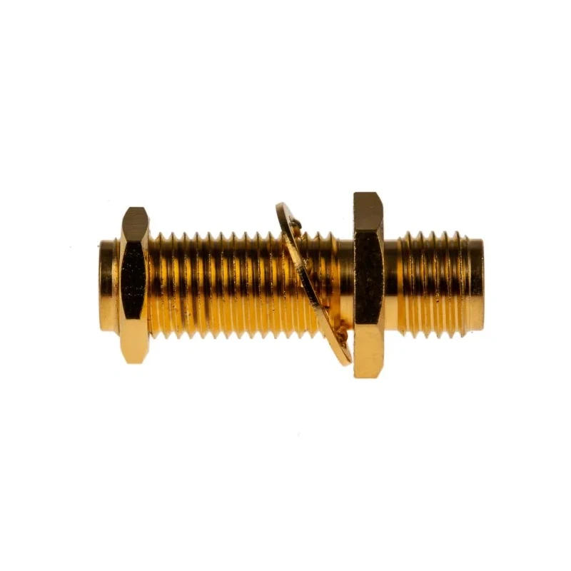 Amphenol RF SMA Series Coaxial Connector Panel Mount Female SMA, 50 Ω, Straight Body Solder 132170