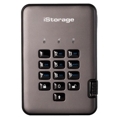 iStorage External 2 TB SLC Encrypted USB 3.1 Hard Drive diskAshur PRO2 