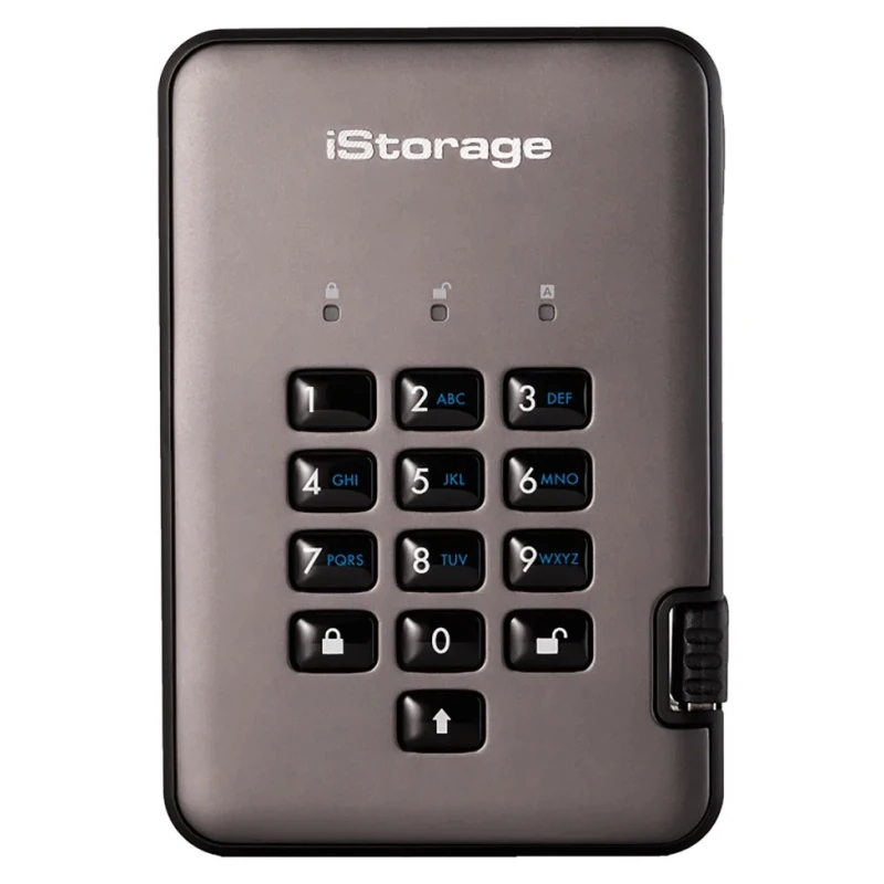 iStorage External 2 TB SLC Encrypted USB 3.1 Hard Drive diskAshur PRO2 