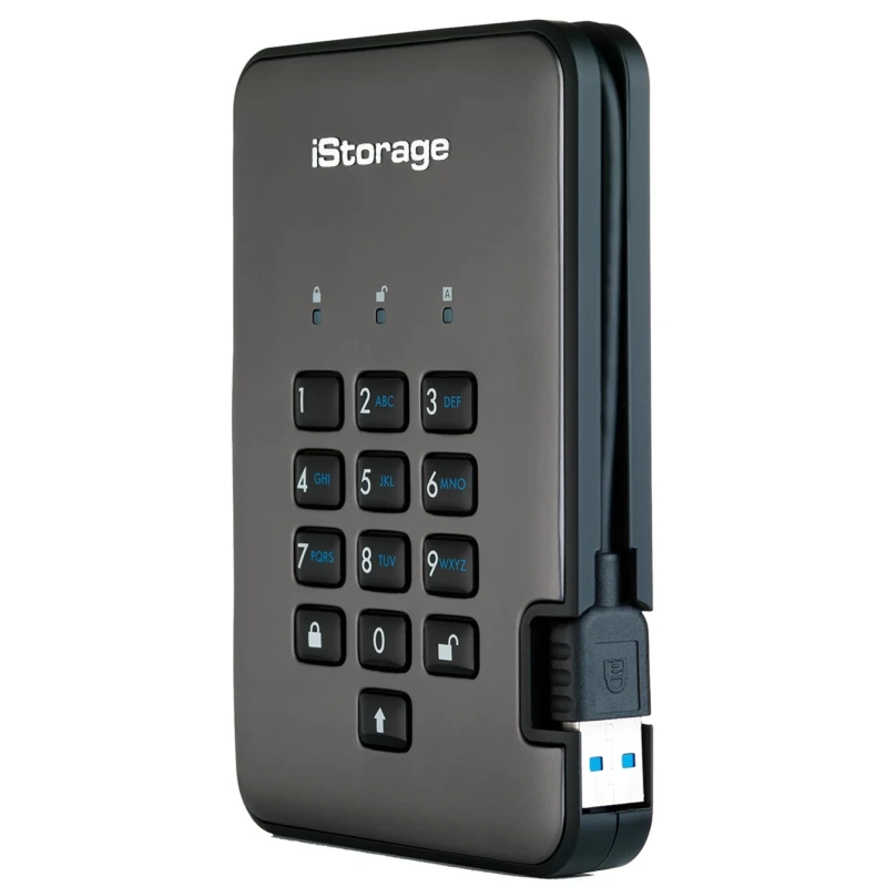 iStorage External 2 TB SLC Encrypted USB 3.1 Hard Drive diskAshur PRO2 