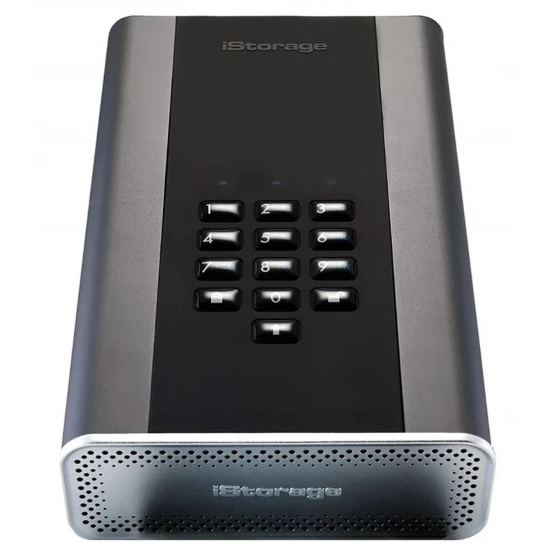 iStorage External Hard Drive 3 TB USB 3.1 AES-256 Hardware Encryption IS-DT2-256-3000-C-G