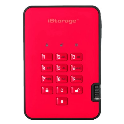iStorage AES-256 Hardware Encrypted External Hard Drive 1 TB USB 3.1 diskAshur2