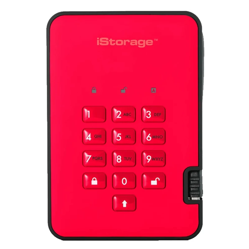 iStorage AES-256 Hardware Encrypted External Hard Drive 1 TB USB 3.1 diskAshur2