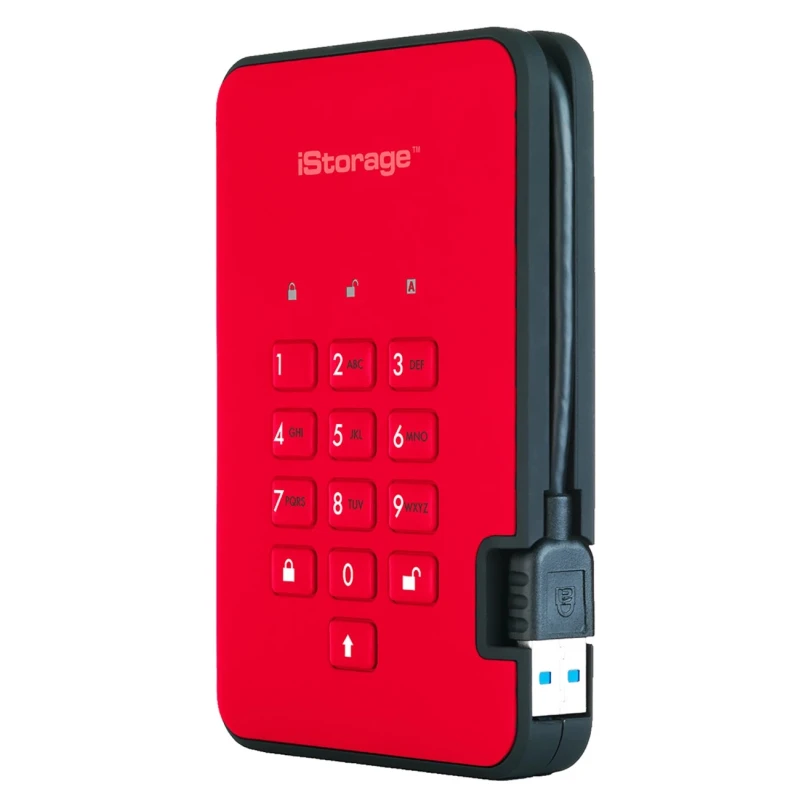 iStorage 2 TB External Hard Drive USB 3.1 Encrypted AES-256 diskAshur2 