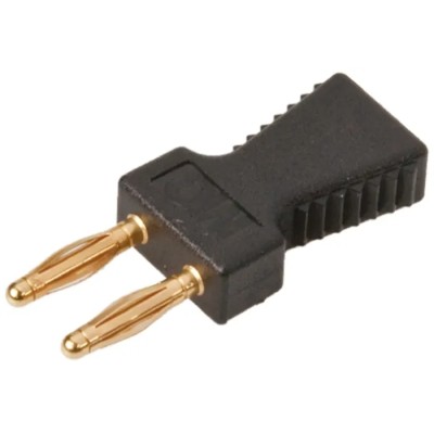 Staubli KS2 Jumper Straight Male Black Closed Top 2 Way 1 Row 6 mm Pitch 33V 10A 63.9352-21