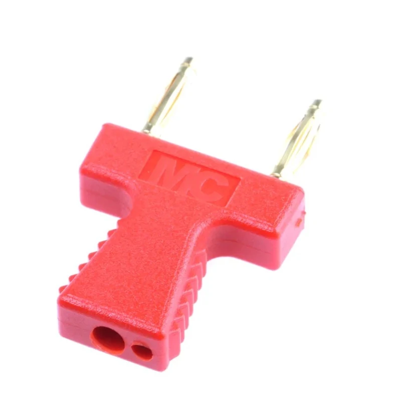Staubli KS2 Jumper Straight Male Red Closed Top 2 Way 1 Row 12 mm Pitch 63.9354-22