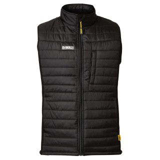 DeWALT Force Black Shower Resistant Men's Bodywarmer, Size 2XL Force XXL