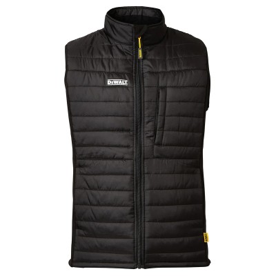 DeWALT Force Black Shower Resistant Men's Bodywarmer, Size 2XL Force XXL