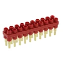 Staubli Straight Panel PCB Socket, 20-Contact, 2 Row, 6 mm Pitch, Gold Plating, 10A, 70V 63.9356-22