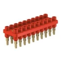 Staubli Straight Panel PCB Socket 20-Contact 2 Row 12 mm Pitch Gold Plated Female Contact 10A 70V 63.9358-22