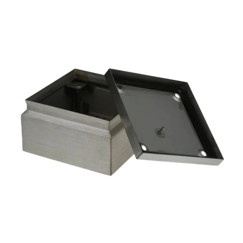 RS PRO Grey Stainless Steel Junction Box IP66 150mm x 150mm x 80mm 144-1348
