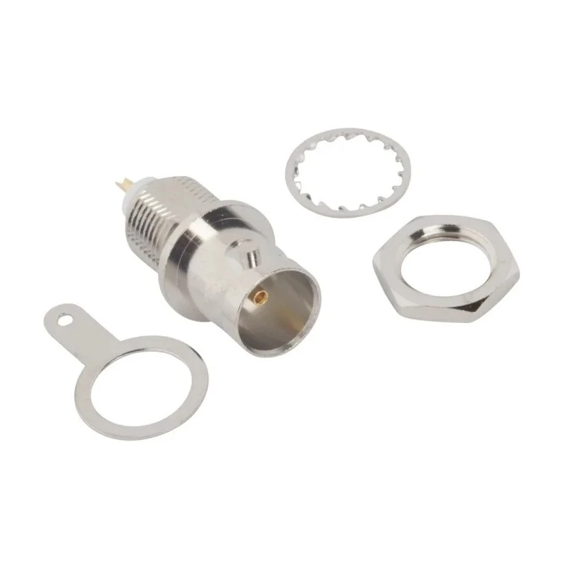 Amphenol RF Coaxial Connector Panel Mount Female BNC, 75 Ω, Straight Body Solder 112427