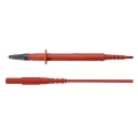 Schutzinger Test Probe with 4 mm Safety Plug 1m Lead Length 16A CAT IV 1kV, SPL 7318 Ni / 1 / 100 /RT