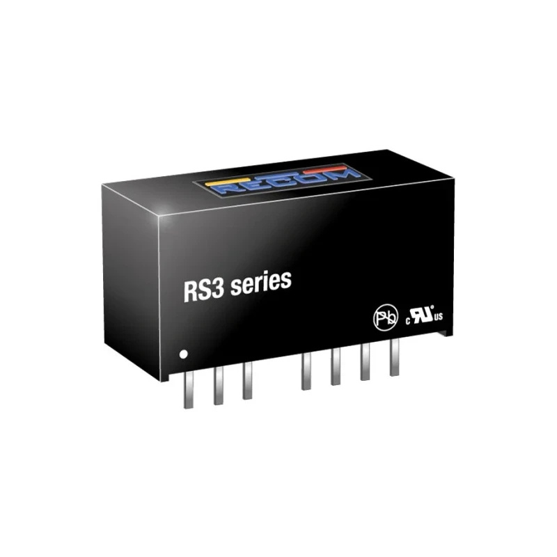 Recom DC/DC Converter SIP8 Package 12V ±12V Output, 9V/4.5V Input, 3W, Through Hole Mount RS3-0512D