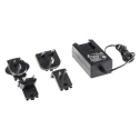 RS PRO 30W 24V DC Output Centre Positive AC/DC Adapter with Universal Plug and 2.1 x 5.5 x 12 mm Connector 144-0957