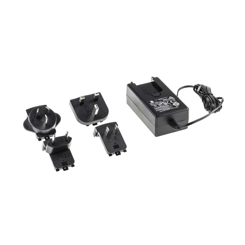RS PRO 30W 24V DC Output Centre Positive AC/DC Adapter with Universal Plug and 2.1 x 5.5 x 12 mm Connector 144-0957