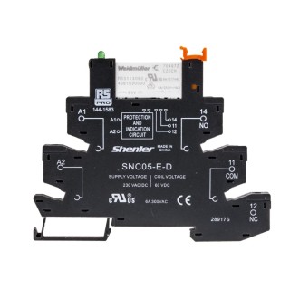 RS PRO Electromechanical Interface Relay, DIN Rail Mount, 230V AC Coil, SPDT Contact, 8A Coil Current 144-1583