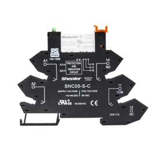 RS PRO Electromechanical Interface Relay DIN Rail Mount 60V dc Coil SPST Contact Configuration 8A Coil Current 144-1588