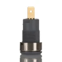 Staubli Grey Female Banana Socket 4 mm Connector, Tab Termination, 1kV Voltage, 24A Current, Gold Plating 23.3000-28
