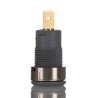 Staubli Grey Female Banana Socket 4 mm Connector, Tab Termination, 1kV Voltage, 24A Current, Gold Plating 23.3000-28