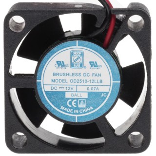 RS PRO DC Axial Fan, 12V DC, 2.5 m³/h Airflow, 840 mW Power, 7000 RPM, IP55 Protection, Ball Bearing, 25 mm Frame RS PRO IP55