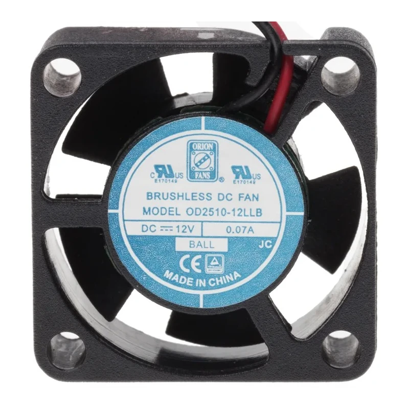 RS PRO DC Axial Fan, 12V DC, 2.5 m³/h Airflow, 840 mW Power, 7000 RPM, IP55 Protection, Ball Bearing, 25 mm Frame RS PRO IP55