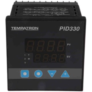 Tempatron PID330 Panel PID Temperature Controller, 2 Output Relay 270V AC On-Off PID330MH-0000
