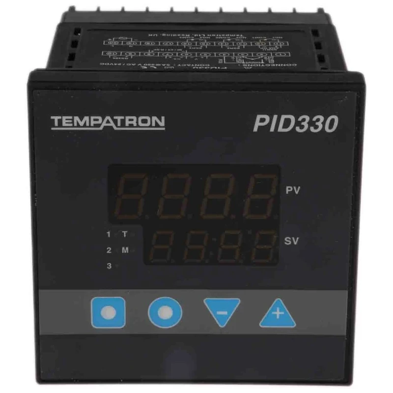 Tempatron PID330 Panel PID Temperature Controller, 2 Output Relay 270V AC On-Off PID330MH-0000