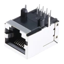 RS PRO RJ45 Connector Female PCB Cat4 Shielded Right Angle 1 Port 8 Way 144-2247