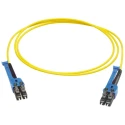 Huber+Suhner LC to LC Fibre Optic Cable Low Smoke Zero Halogen Yellow 2 m PCRS_LCUX_LCUX_A221T_02.0_SS