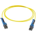 Huber+Suhner LC to LC Fibre Optic Cable Low Smoke Zero Halogen, Yellow, 10 m PCRS_LCUX_LCUX_A221T_10.0_SS