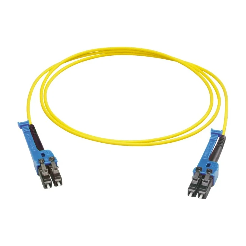 Huber+Suhner LC to LC Fibre Optic Cable Low Smoke Zero Halogen, Yellow, 10 m PCRS_LCUX_LCUX_A221T_10.0_SS