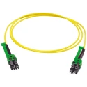 Huber+Suhner Fibre Optic Cable LC to LC Low Smoke Zero Halogen Yellow 1 m PCRS_LCAX_LCAX_A221T_01.0_S