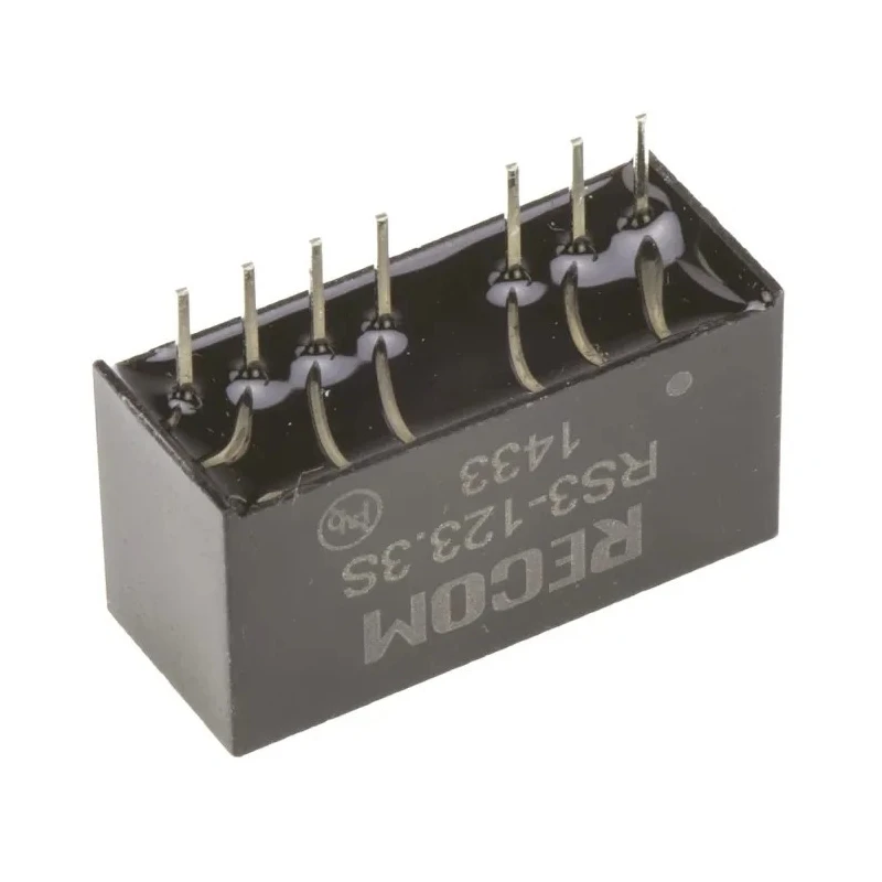 Recom DC/DC Converter 3.3V DC Output, 9-18V DC Input, 3W Power, Through Hole SIP-8 Package RS3-123.3S