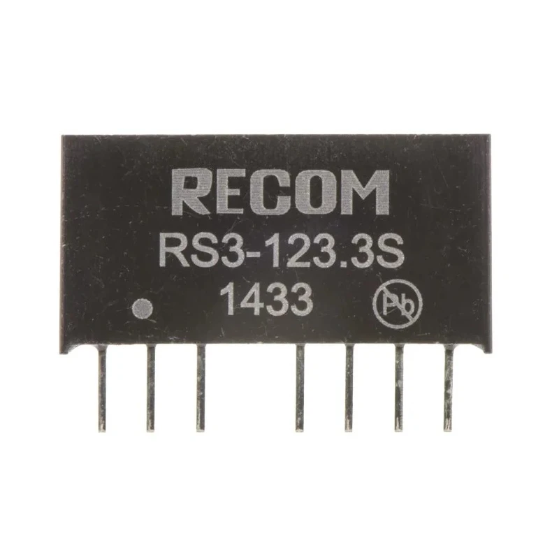 Recom DC/DC Converter 3.3V DC Output, 9-18V DC Input, 3W Power, Through Hole SIP-8 Package RS3-123.3S