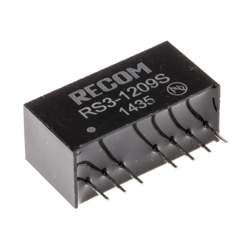 Recom RS3 DC/DC Converter, 9V Output, 333 mA, 18V Input Range, 3W Power, Through Hole SIP-8 Package RS3-1209S