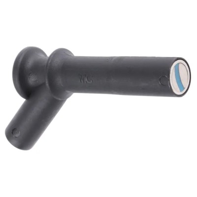 Staubli Black Test Connector Adapter with Nickel Plated Contacts 2A 1kV CAT III CAT IV 66.9515-21